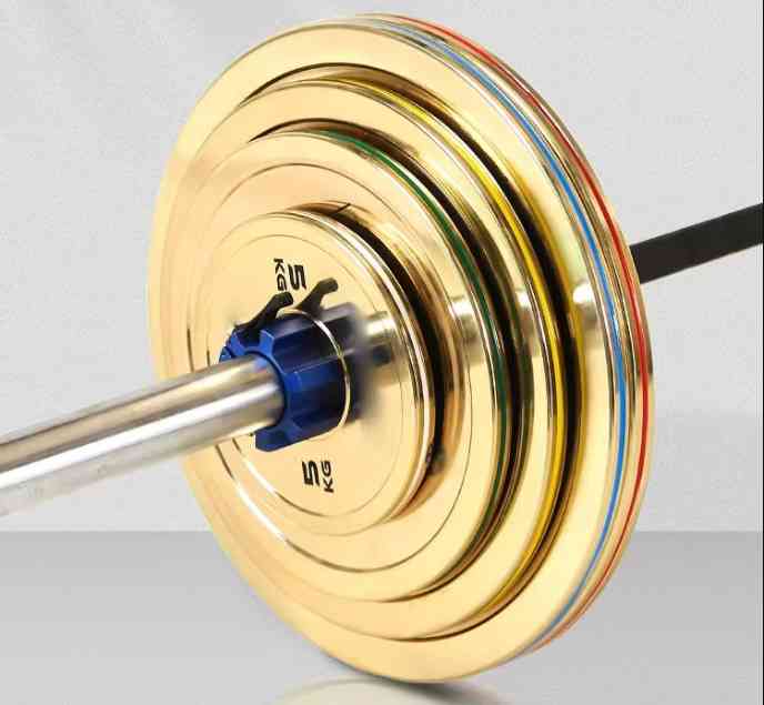 High Quality Chrome Steel Weight Plate With Gold Color