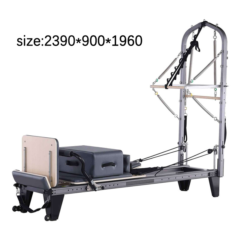 Aluminum Pilates Reformer Aluminum Pilates Bed With Semi-Elevated Frame