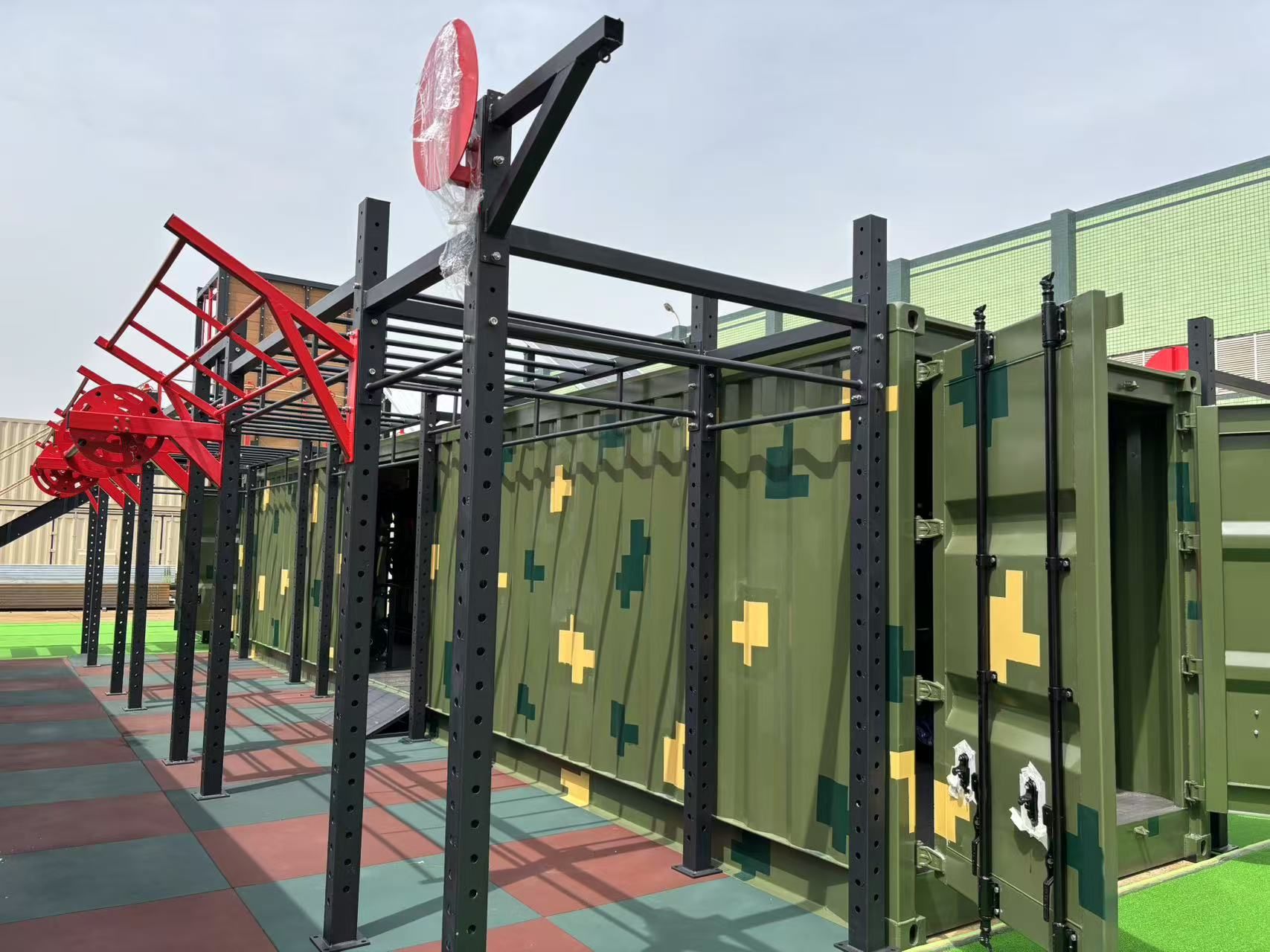 gym in a shipping container | MANGO